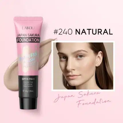 LAIKOU Sakura Foundation Natural Flawless Finish SPF15 PA++ - 240