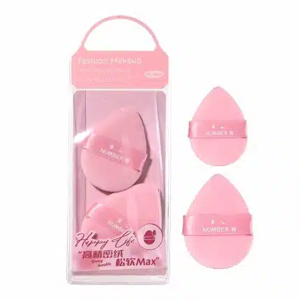 Lmltop Powder Puff 2 Pcs Finger Pink