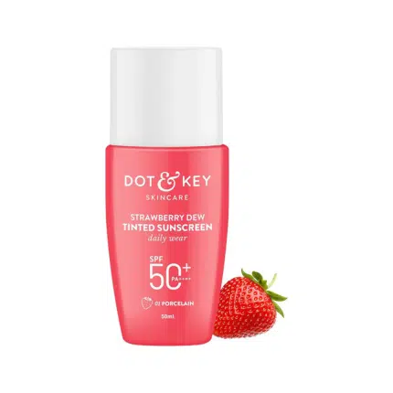 Dot and Key Strawberry Dew Tinted Sunscreen SPF 50+ PA++++ - 01 Porcelain