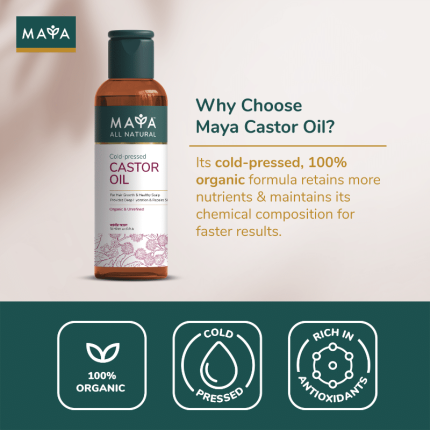 MAYA All Natural Cold-pressed Castor Oil 120ml