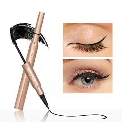 Beauty Glazed Mascara Eyeliner 2 in 1 Big Eyes Bushy Mascara