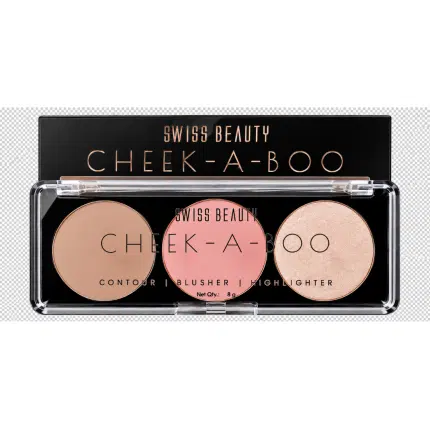 Swiss Beauty Cheek A BOO Contour | Blusher | Highlighter - Face it up Fair 01