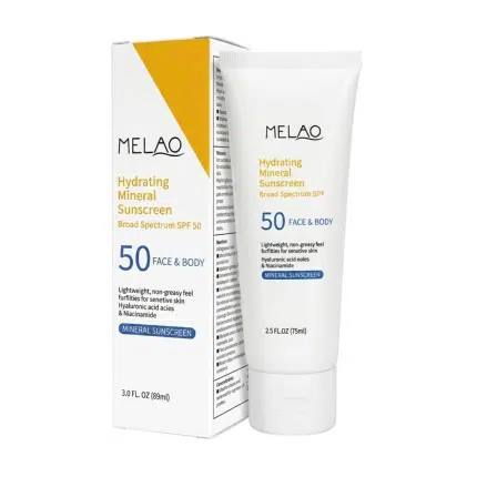 Melao Hydrating Mineral Face & Body Sunscreen SPF 50 - 75ml