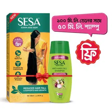 SESA Herbal Hair Oil & Hair Shampoo Combo Hair Oil 100ml Shampoo 50ml