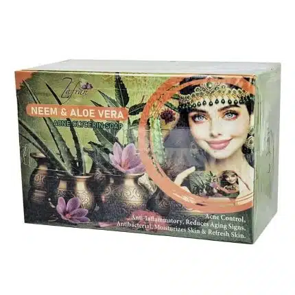 Zafran Neem & Aloe Vera Acne Glycerin Soap - 100gm