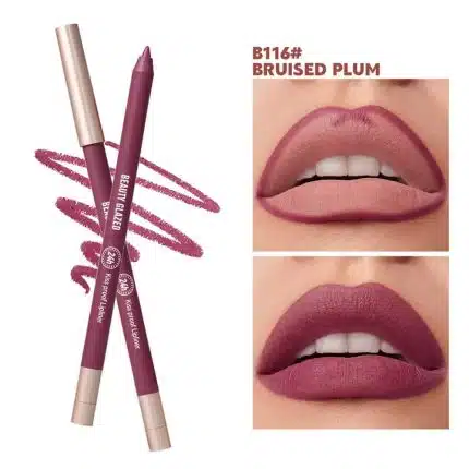Beauty Glazed Waterproof & Long Lasting Lipliner Pencil - B116 Bruised Plum