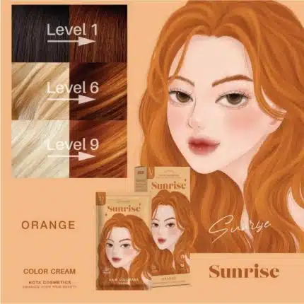 Kota Cosmetic Hair Color Sunrise Orange