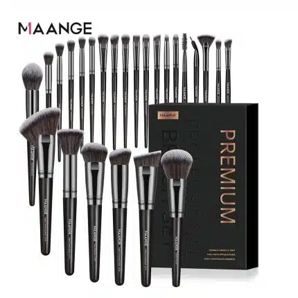 Maange 25Pcs Premium Brush Set - Black