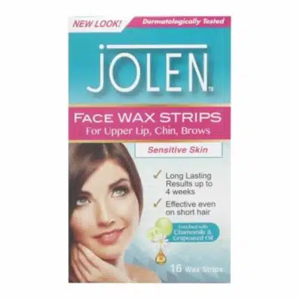Jolen Face Wax Strips Upper Lip, Chin, Brows