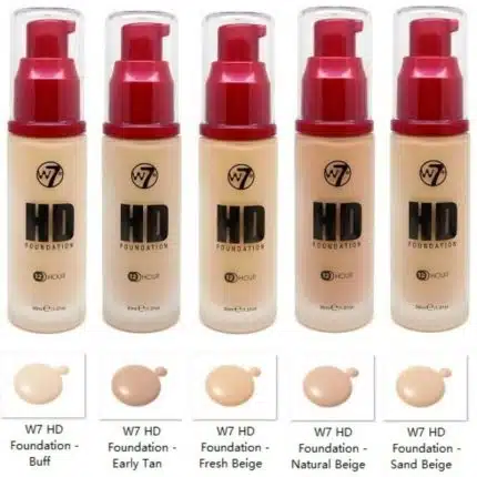 W7 HD Foundation 12 Hours - Natural Beige