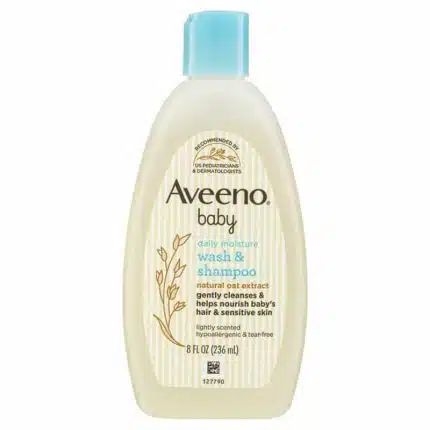 Aveeno Baby Daily Moisture Wash & Shampoo - 236ml