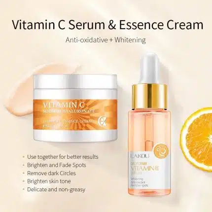 Laikou Vitamin C Serum 17ml  , Cream 25gm and Sunscreen  30gm