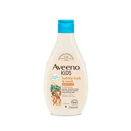 Aveeno Kids Bubble Bath & Wash for Sensitive Skin - 250ml