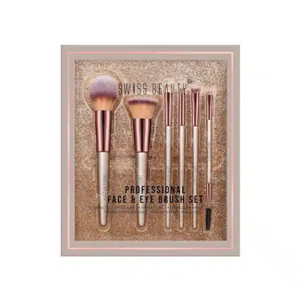 Swiss Beauty Professional Face & Eye Brush Set 6pcs