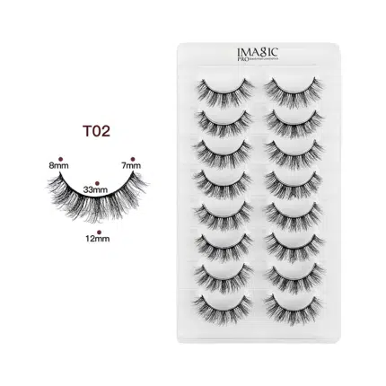 IMAGIC 8-Pair 3D False Eyelashes - T02