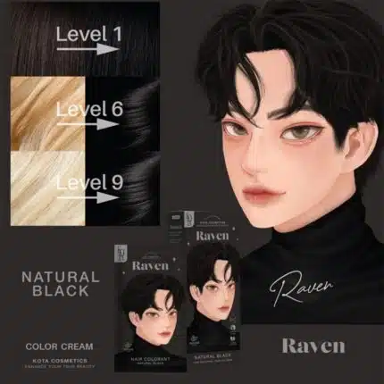 Kota Cosmetics Hair Color Raven - Natural Black